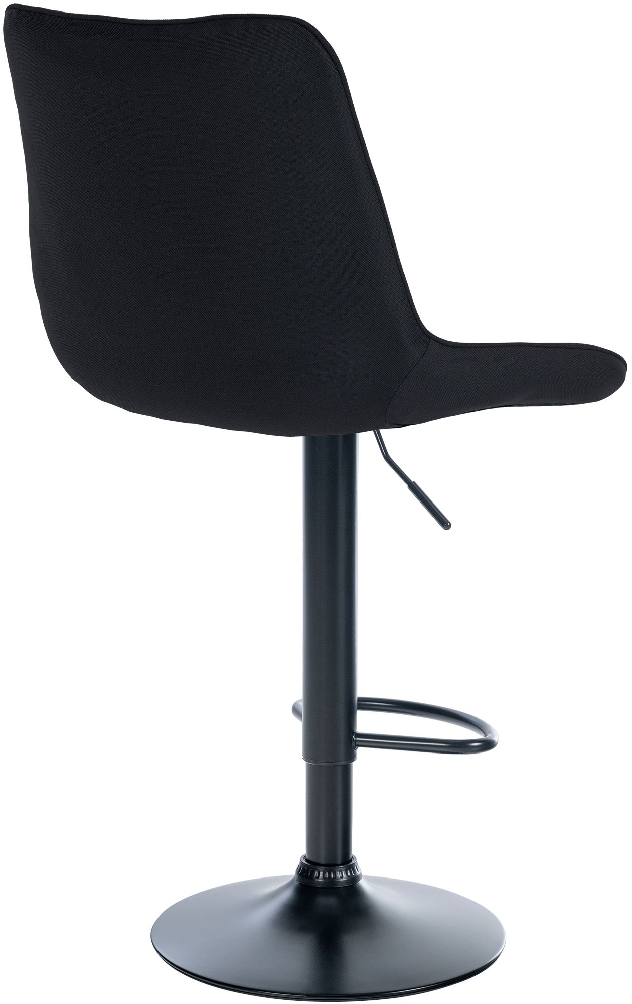 2er Set Barhocker Toni Stoff schwarz, schwarz