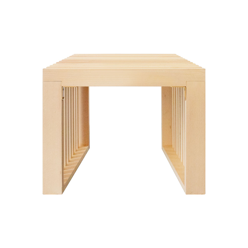 Sitzbank aus Holz LORA Natur - 50 cm