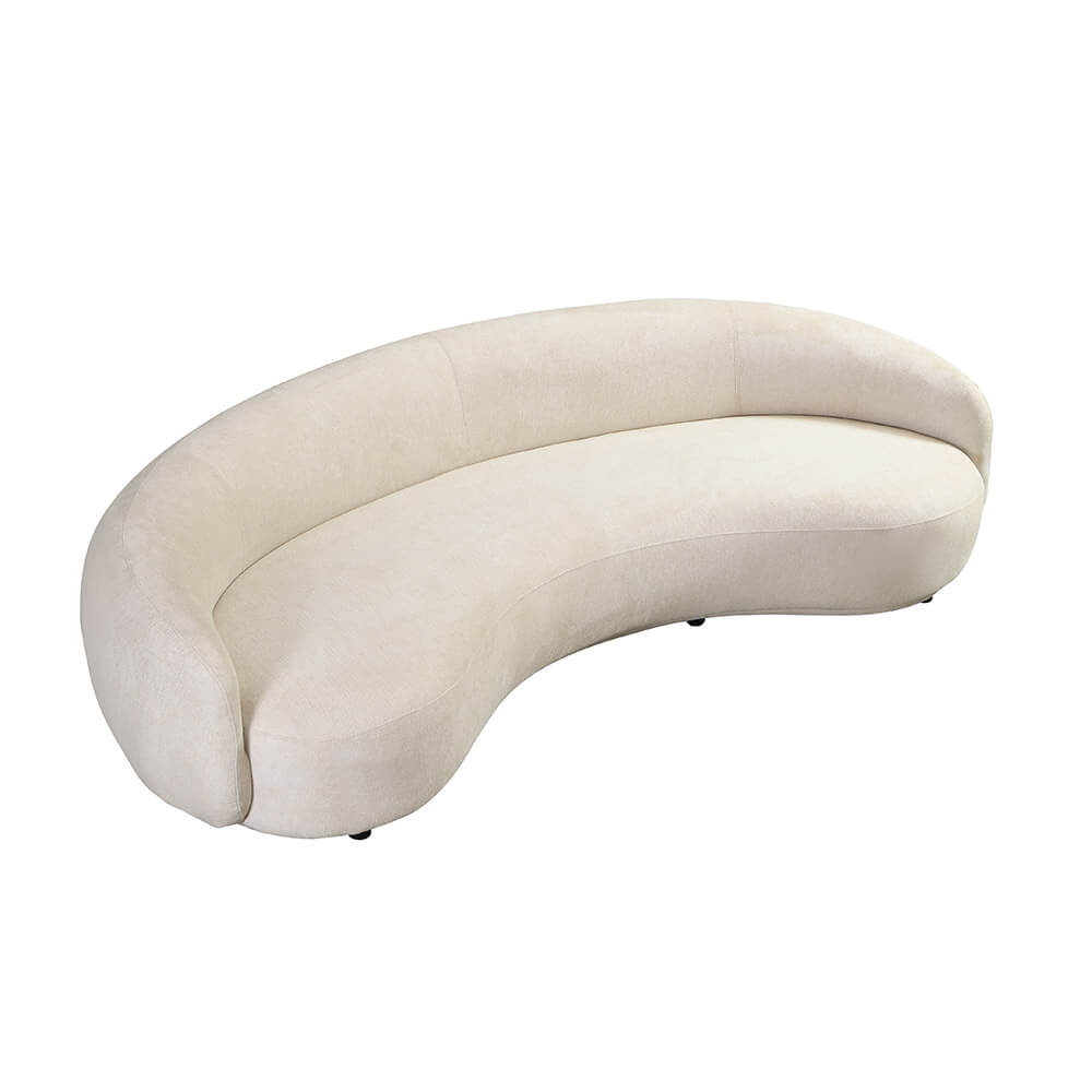Sofa CASARA Webstoff Beige - 258 x 128 x 72 cm