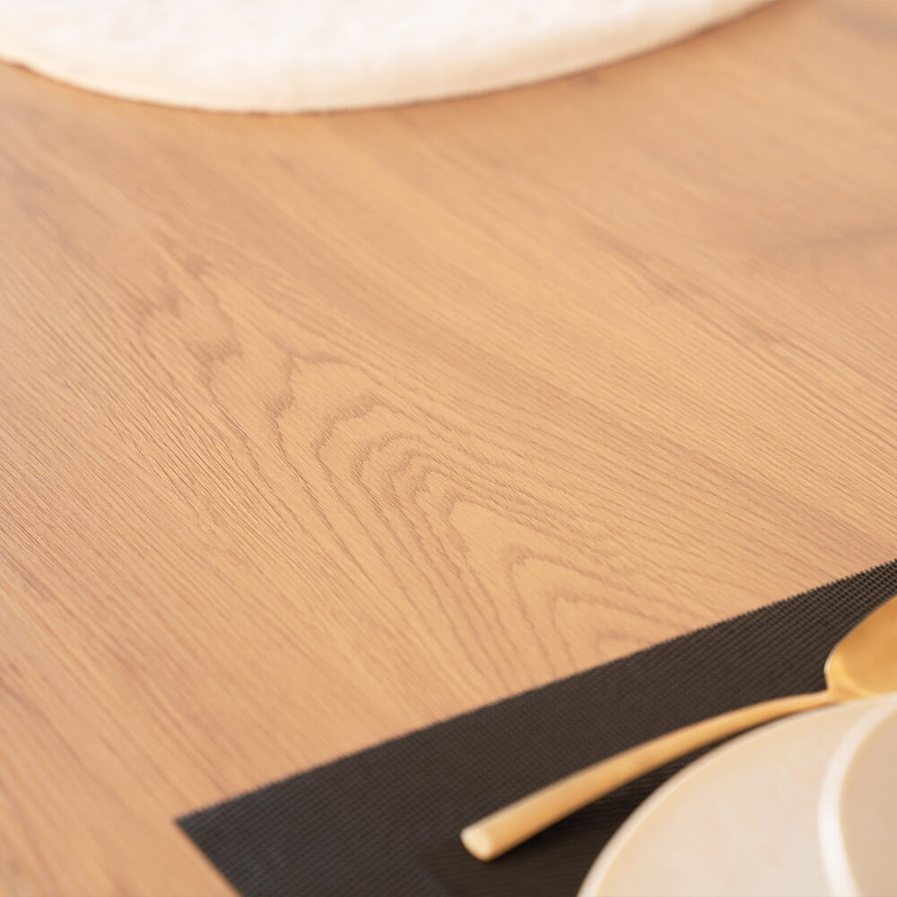 Esstisch Eckig AVENCIA inkl. U-Fuß - 240 x 120 cm Light Oak