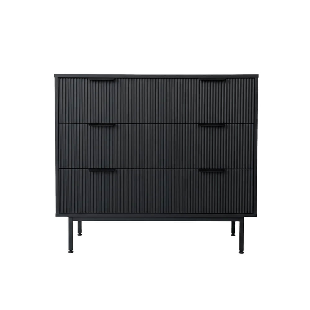 Kommode NYLA Schwarz - 90 x 80 cm