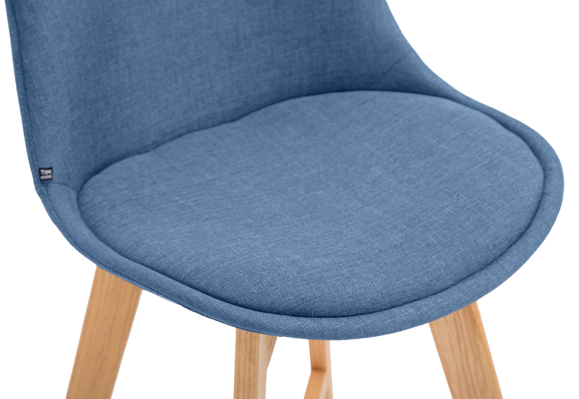 Barhocker Cannes Stoff Natura, blau