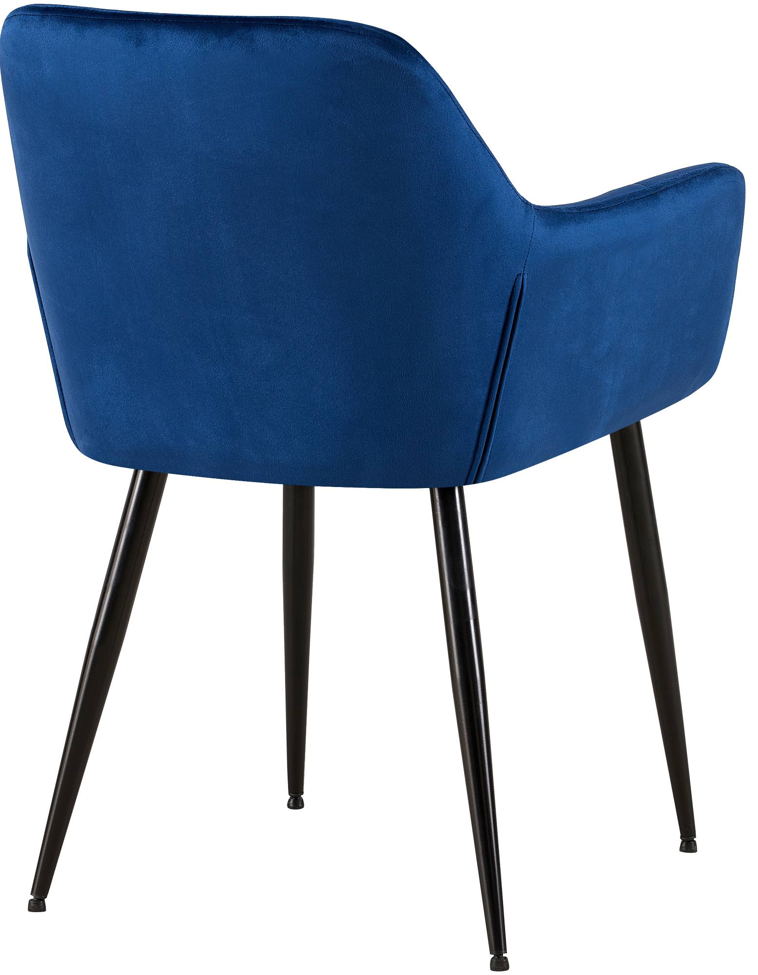 Besucherstuhl Emia Samt, blau