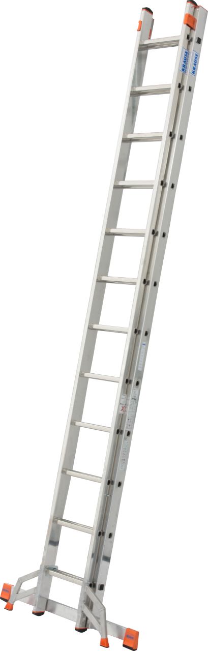 MONTO Fabilo Sprossen-Schiebeleiter, zweiteilig 2x12 Sprossen
