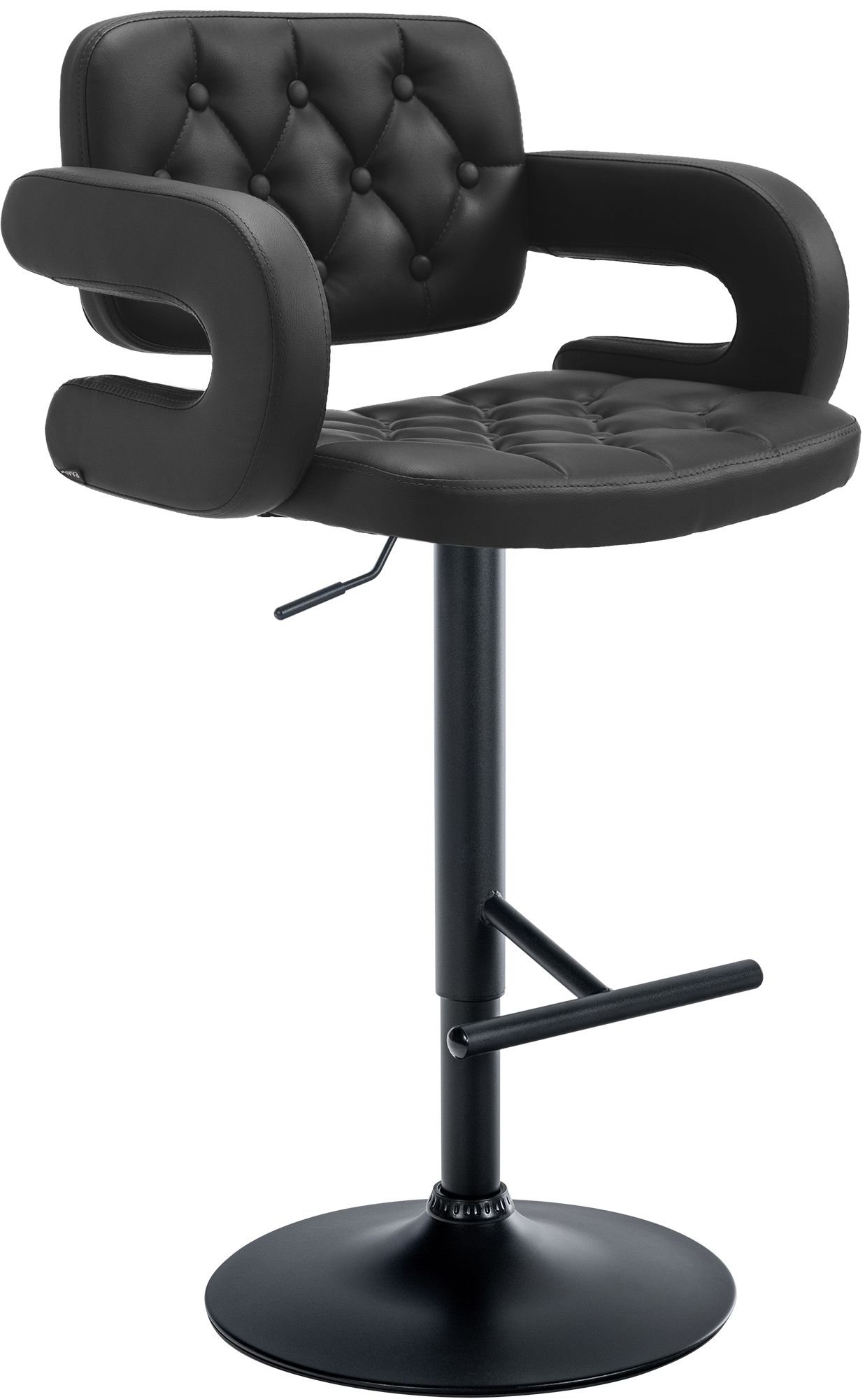 Barhocker Dublin schwarz, schwarz