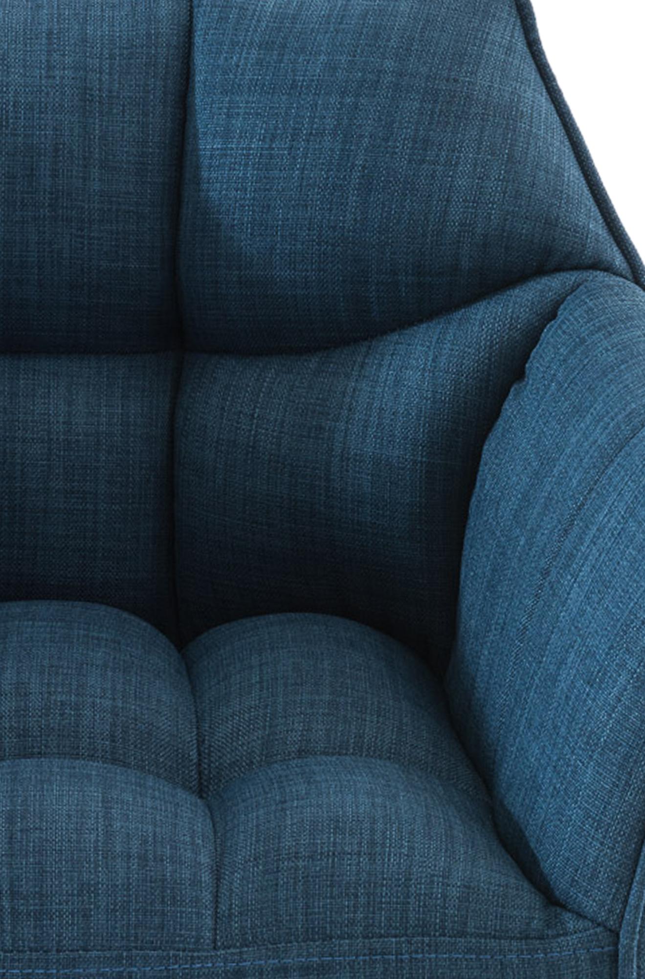 2er Set Barhocker Damaso Stoff edelstahl, blau