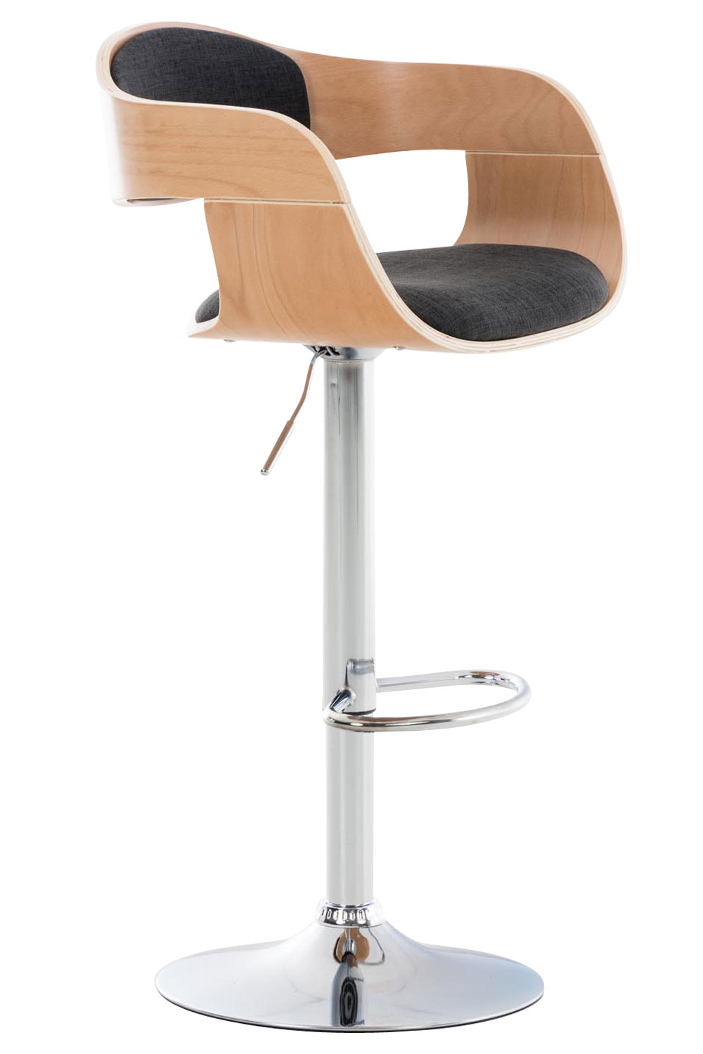 Barhocker Kingston C Stoff, natura/dunkelgrau
