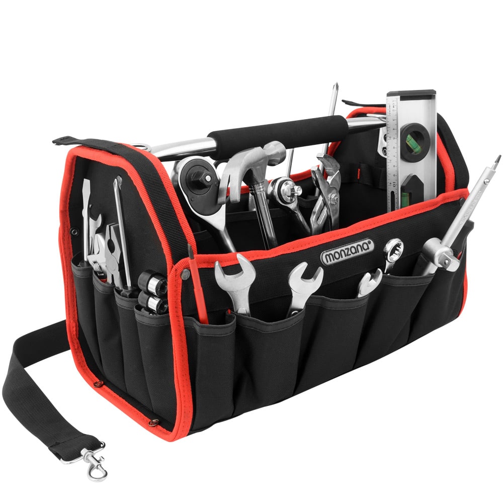 Werkzeugtasche Schwarz/Rot 42cm