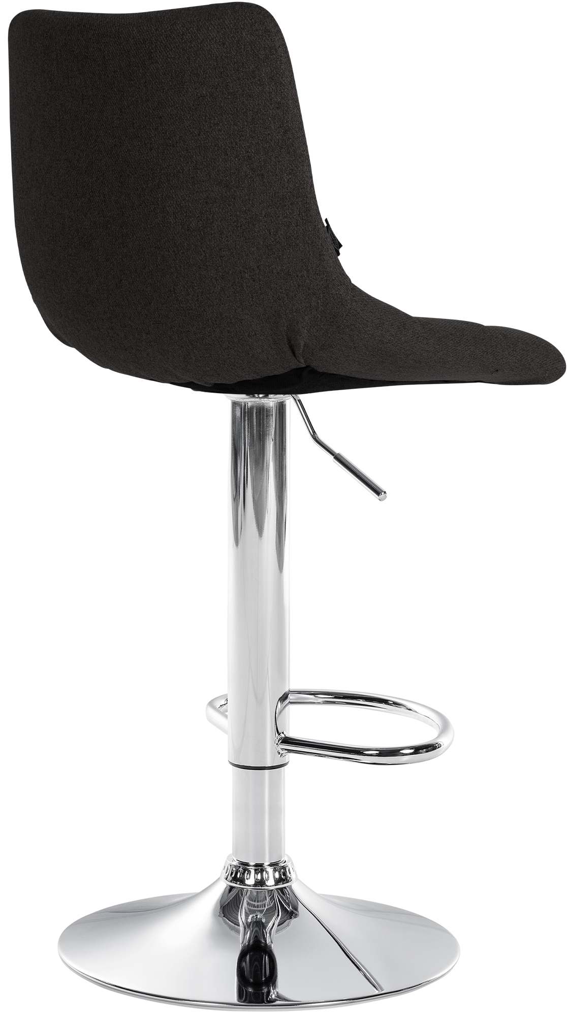 2er Set Barhocker Jerry Stoff chrom, schwarz