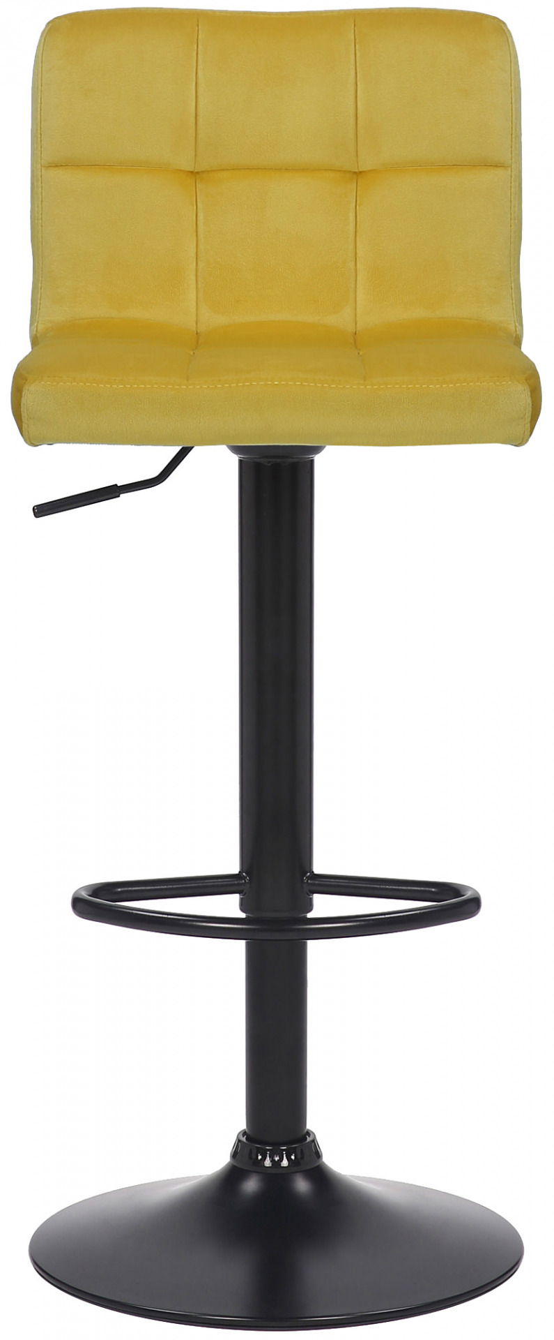 2er Set Barhocker Feni Samt, gelb