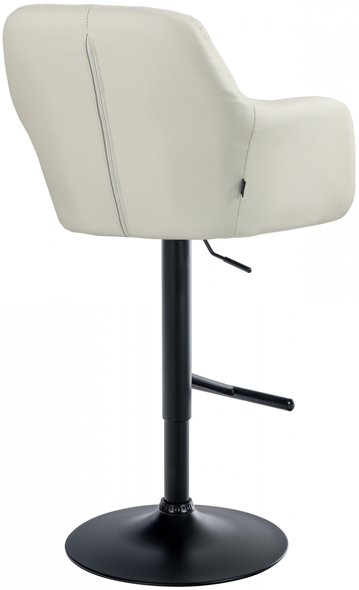 Barhocker Natoma Kunstleder schwarz, creme