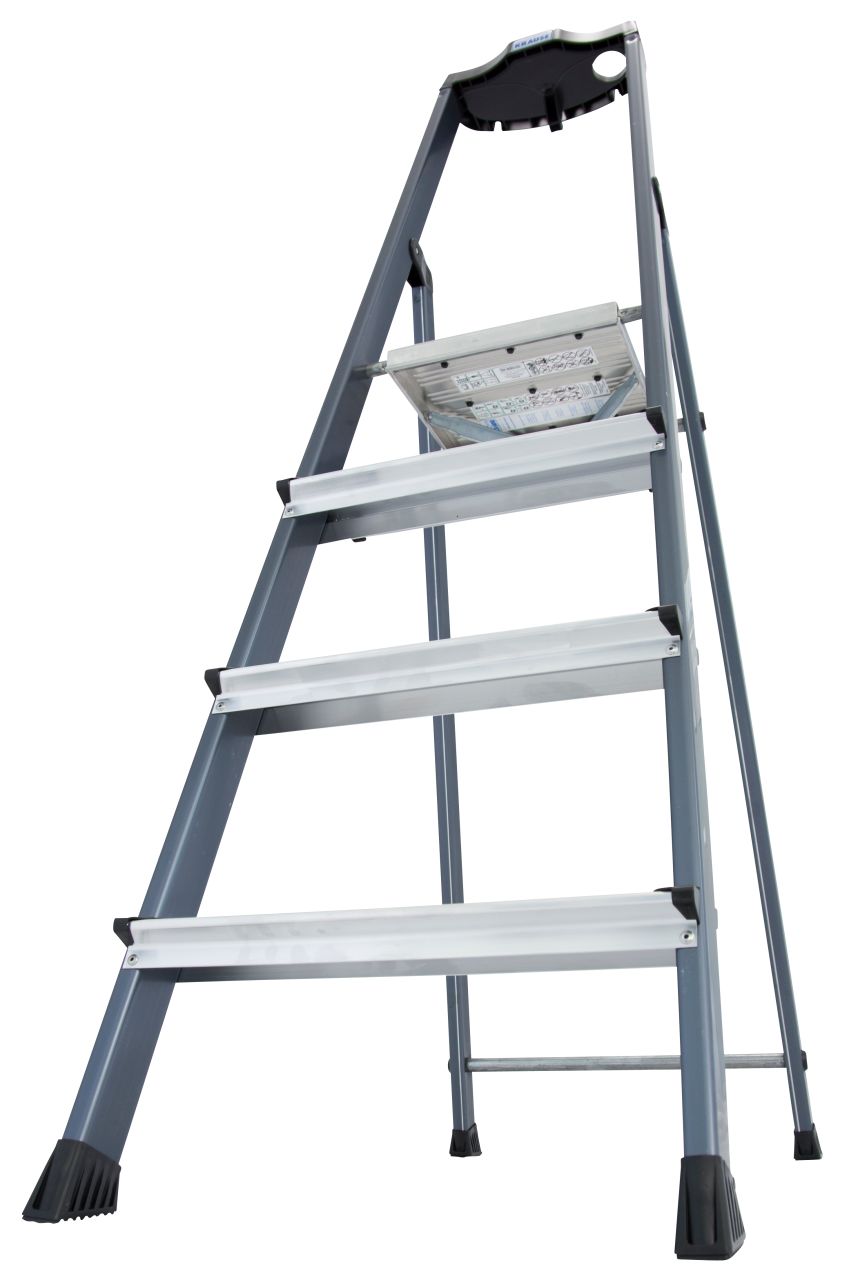 MONTO Stufen-Stehleiter Securo eloxiert, 1x4 Stufen