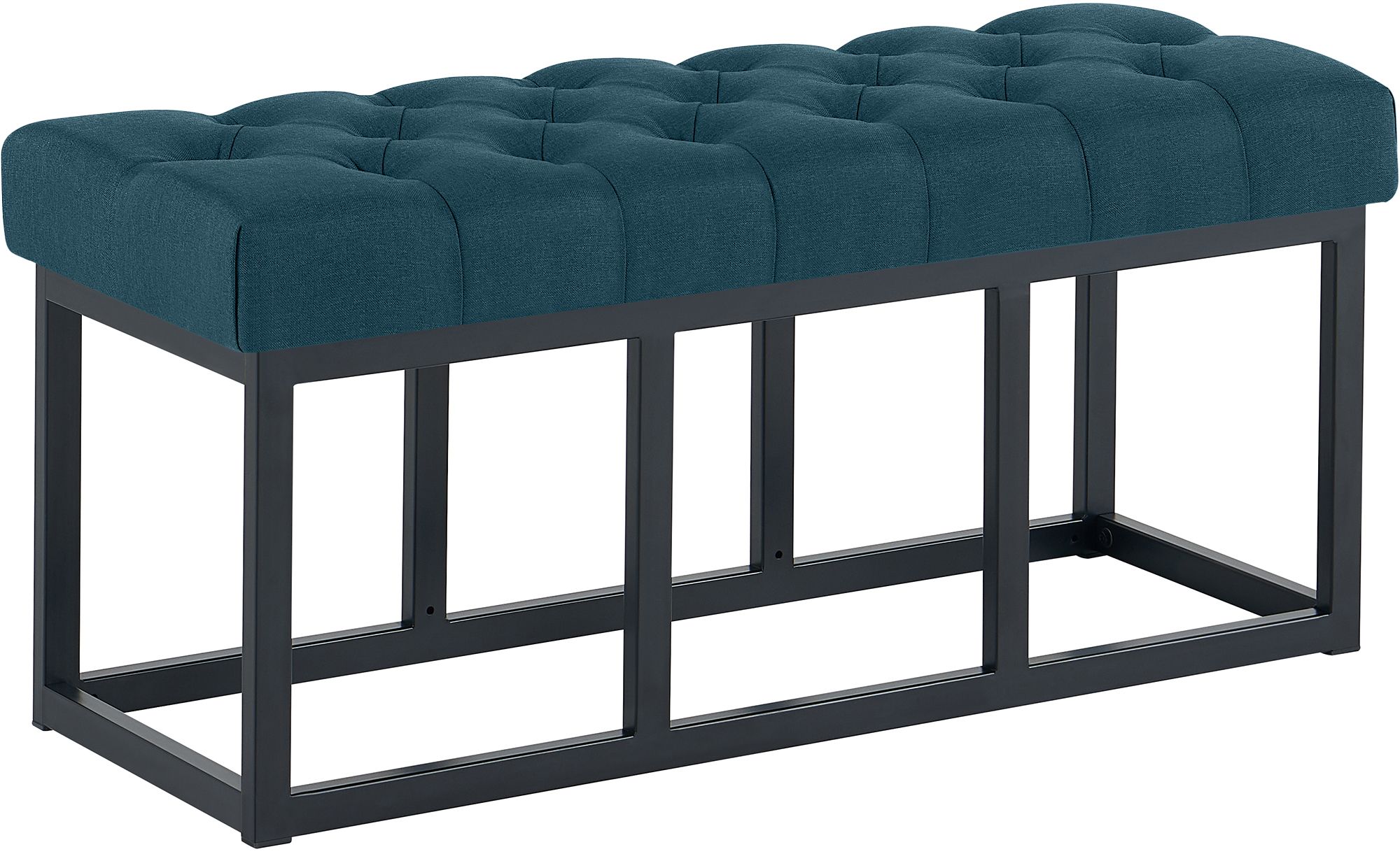 Sitzbank Amun Stoff Schwarz 100 cm, blau