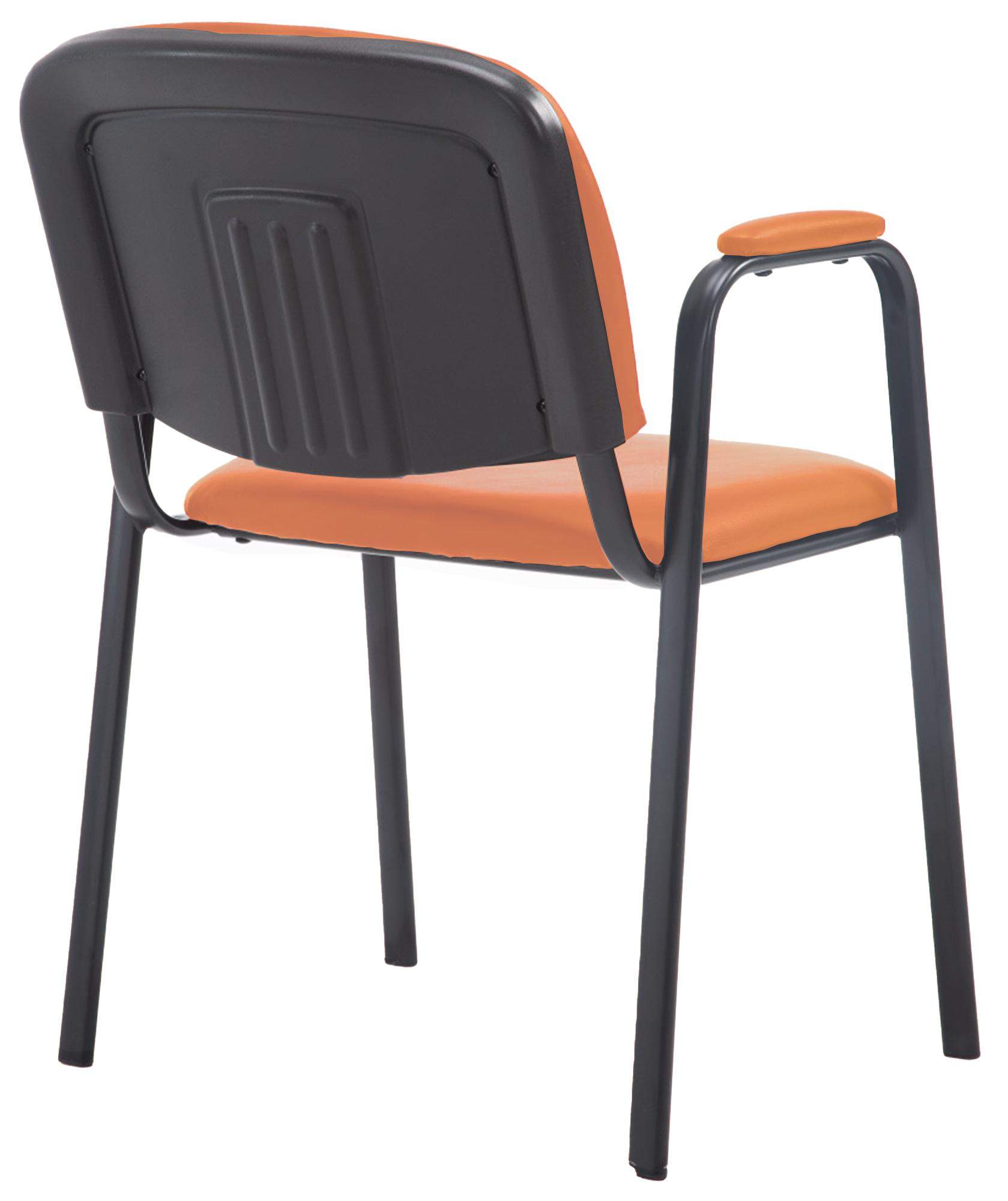 Besucherstuhl Ken PRO Kunstleder, orange