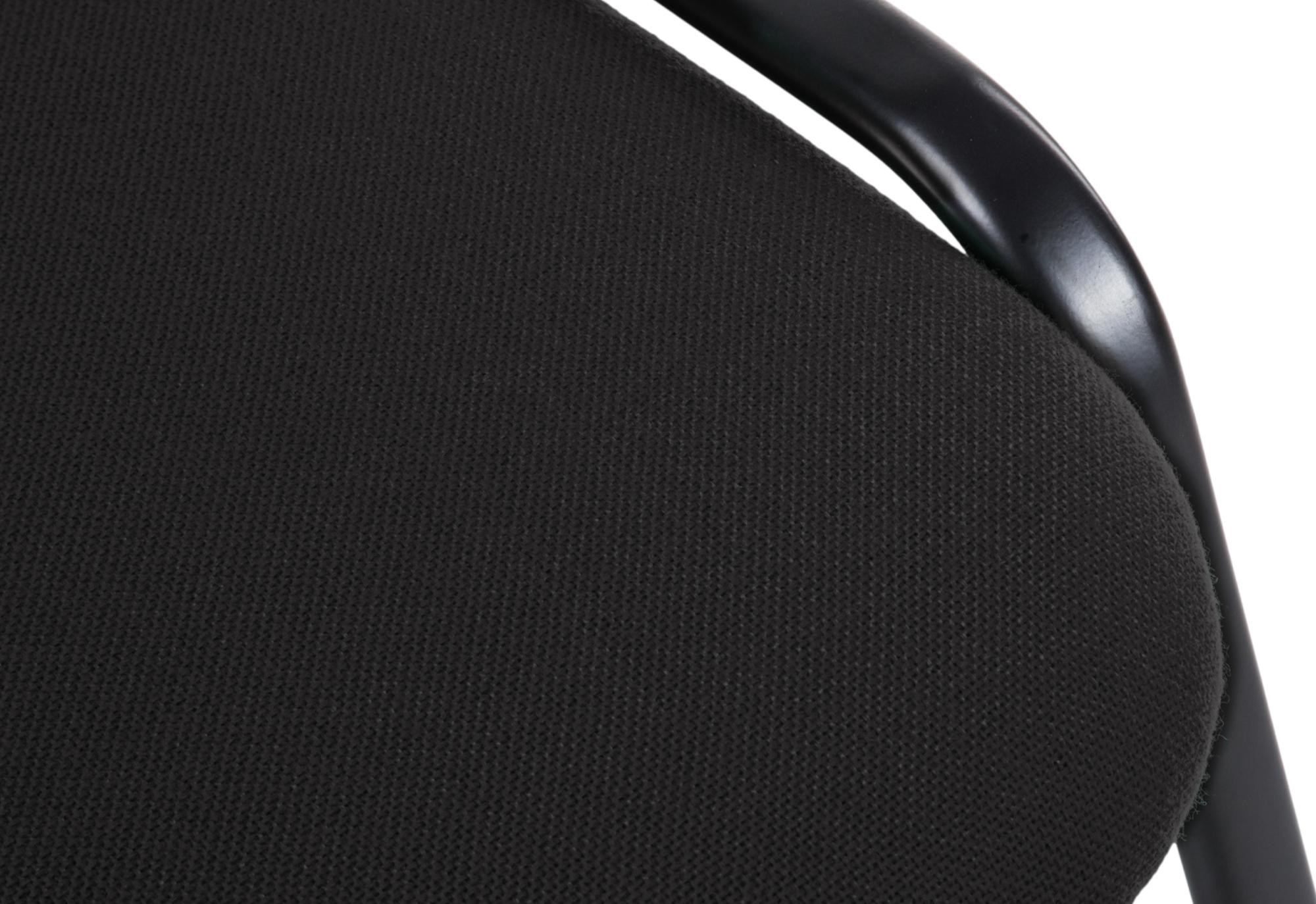 Besucherstuhl Ken V2 Stoff, schwarz