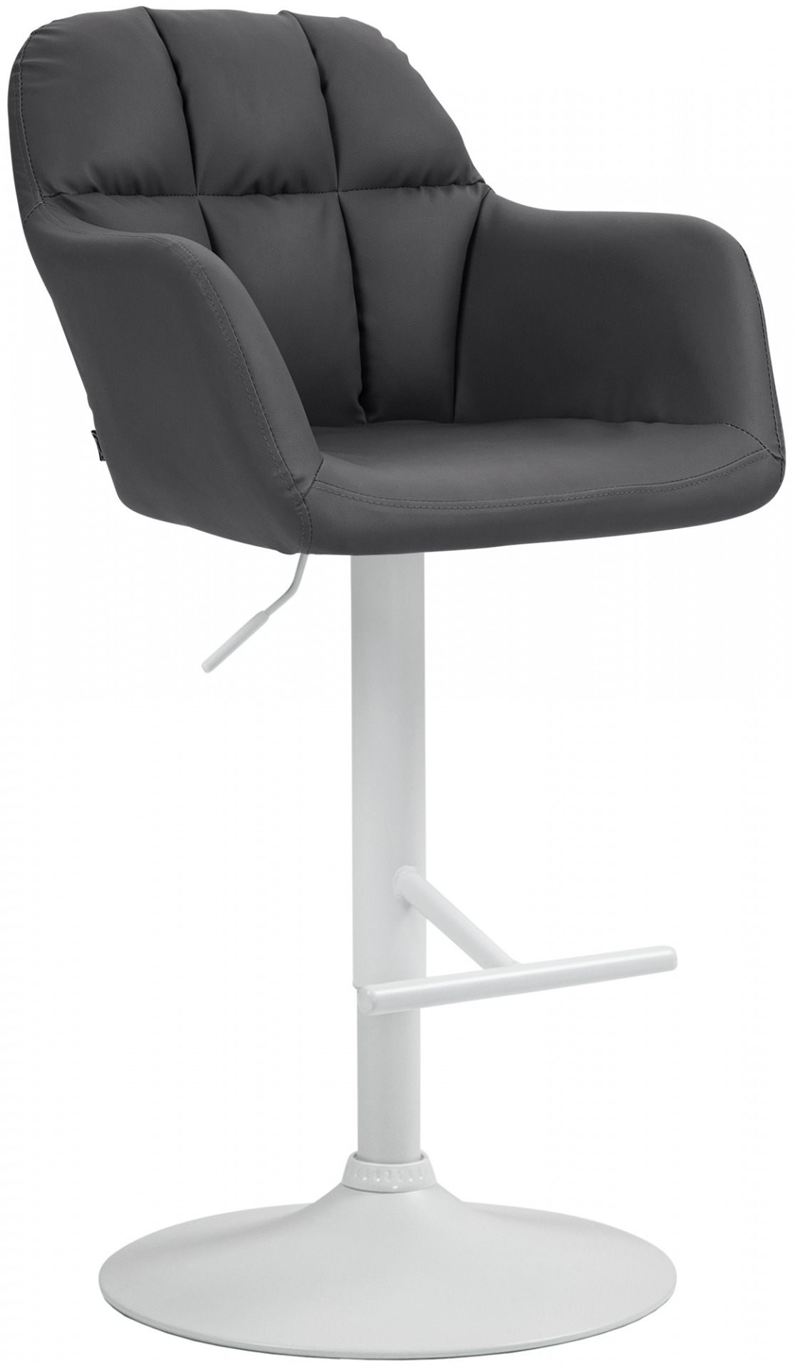 Barhocker Natoma Kunstleder weiß, schwarz