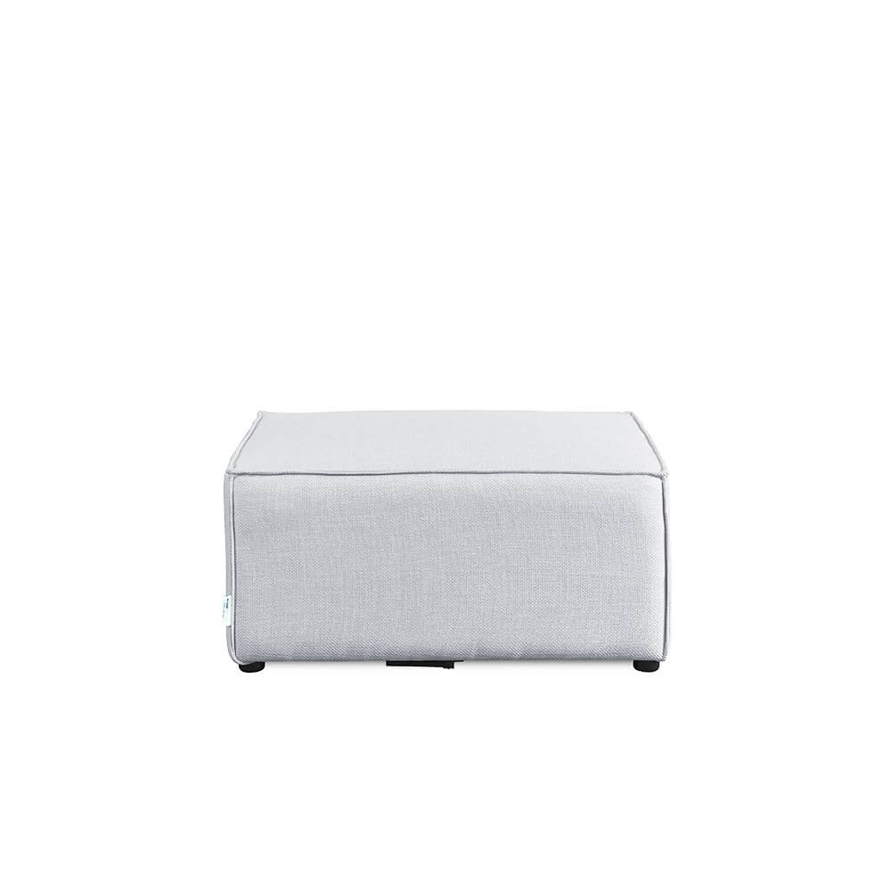 Modulares Sofa Hocker VERONA - 87 x 87 cm Hellgrau