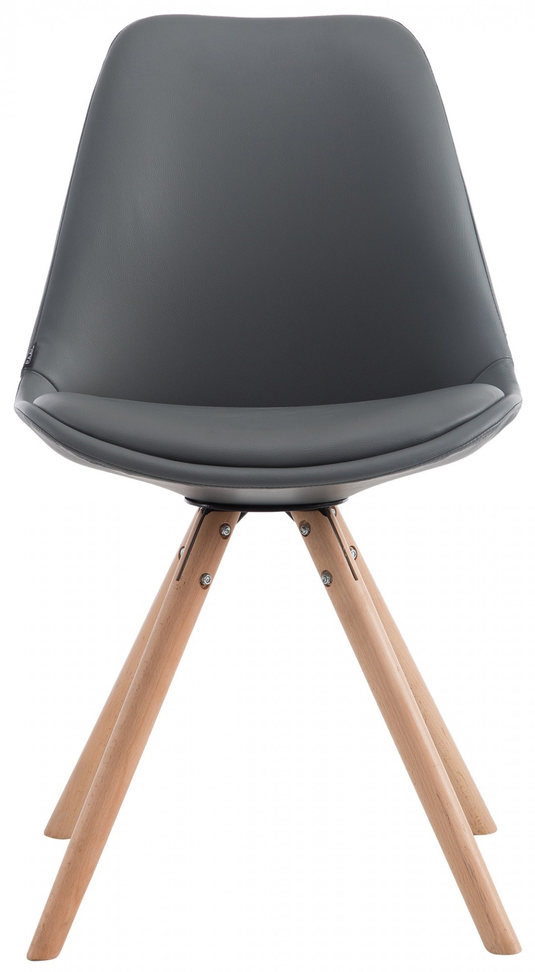 Besucherstuhl Laval Natura Rund, grau
