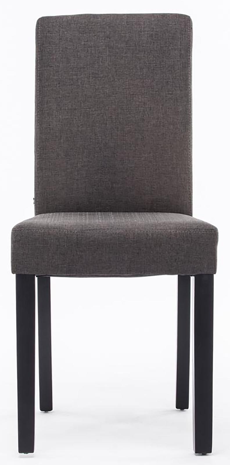 2er Set Esszimmerstuhl Ina Stoff schwarz, dunkelgrau