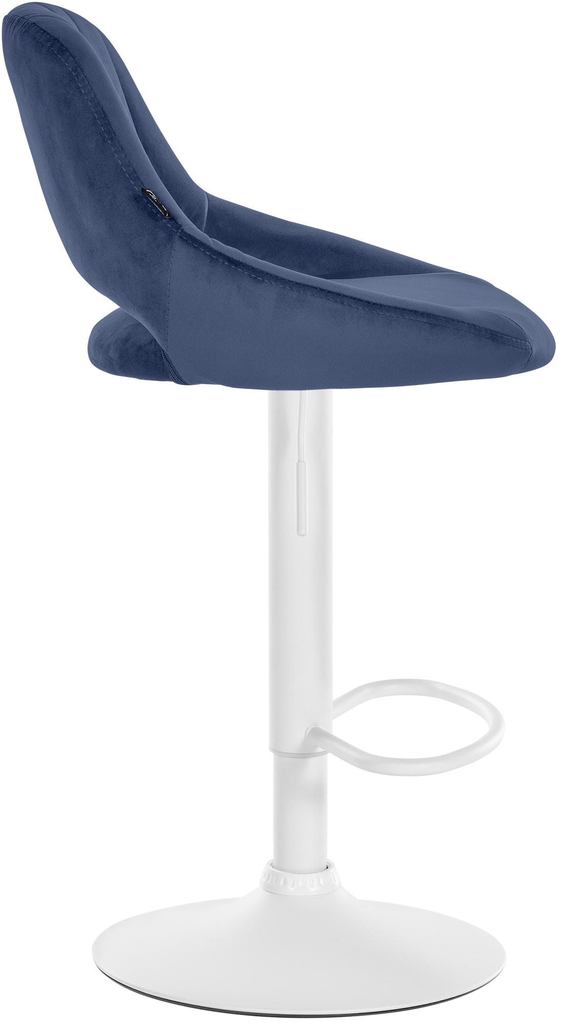 2er Set Barhocker Milet Samt W, blau