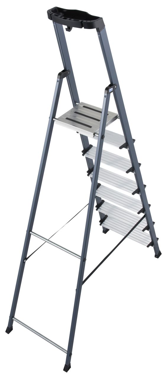 MONTO Stufen-Stehleiter Securo eloxiert, 1x7 Stufen