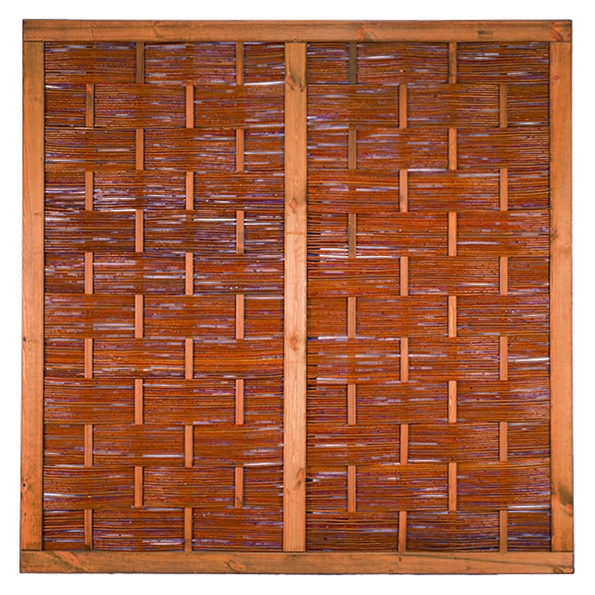 ÄTNA Weidengeflechtzaun 180 x 180 cm, braun gebeizte Weide