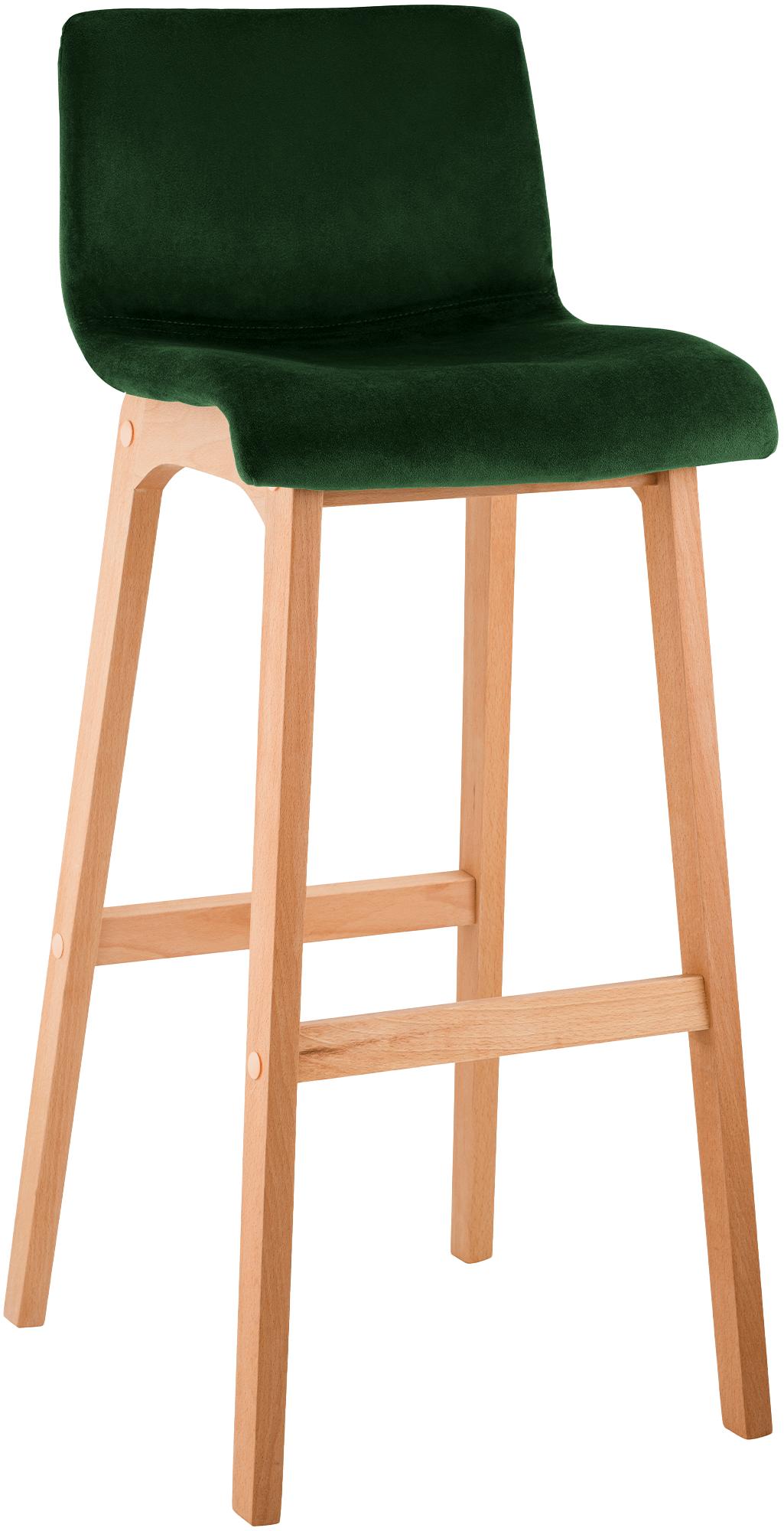 Barhocker Hoover Samt Natura, grün