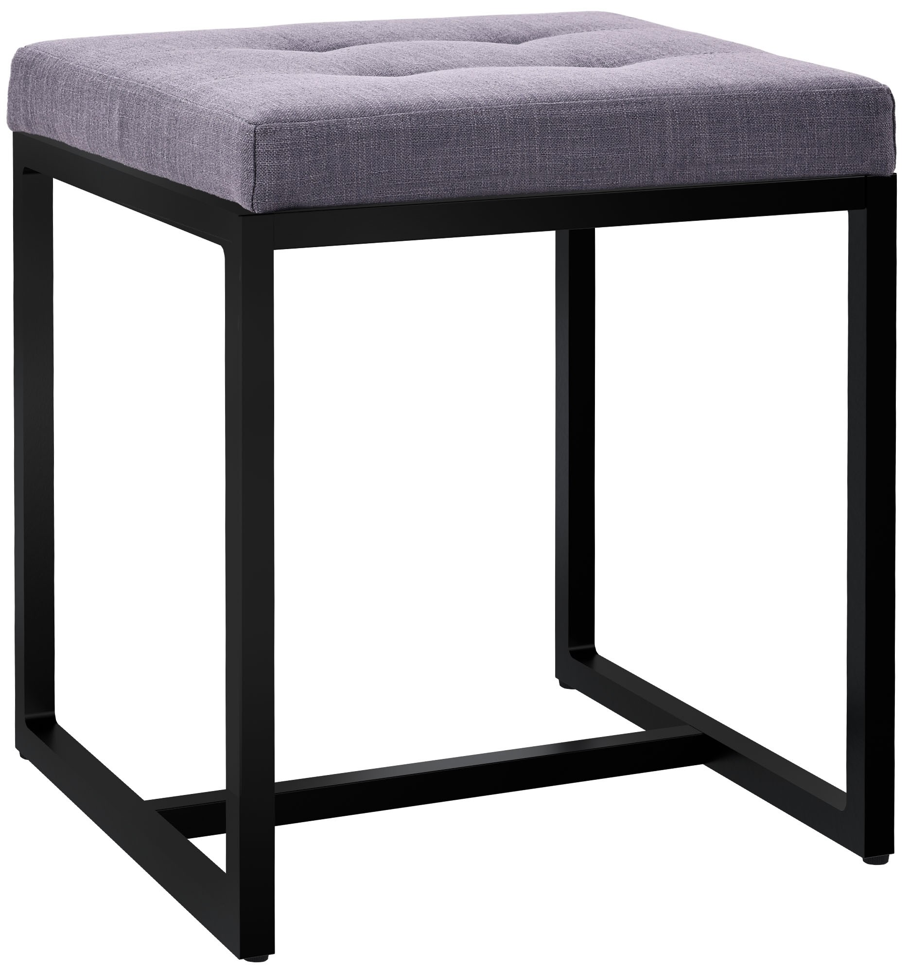 Sitzhocker Barci B Stoff, dunkelgrau