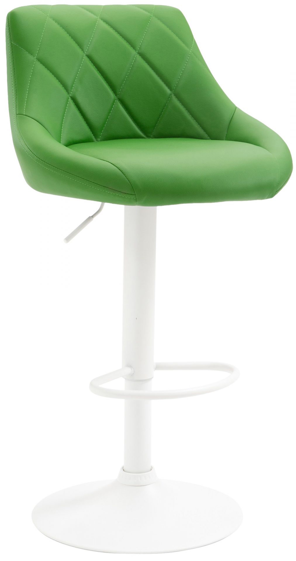 Barhocker Lazio Kunstleder weiß, grün