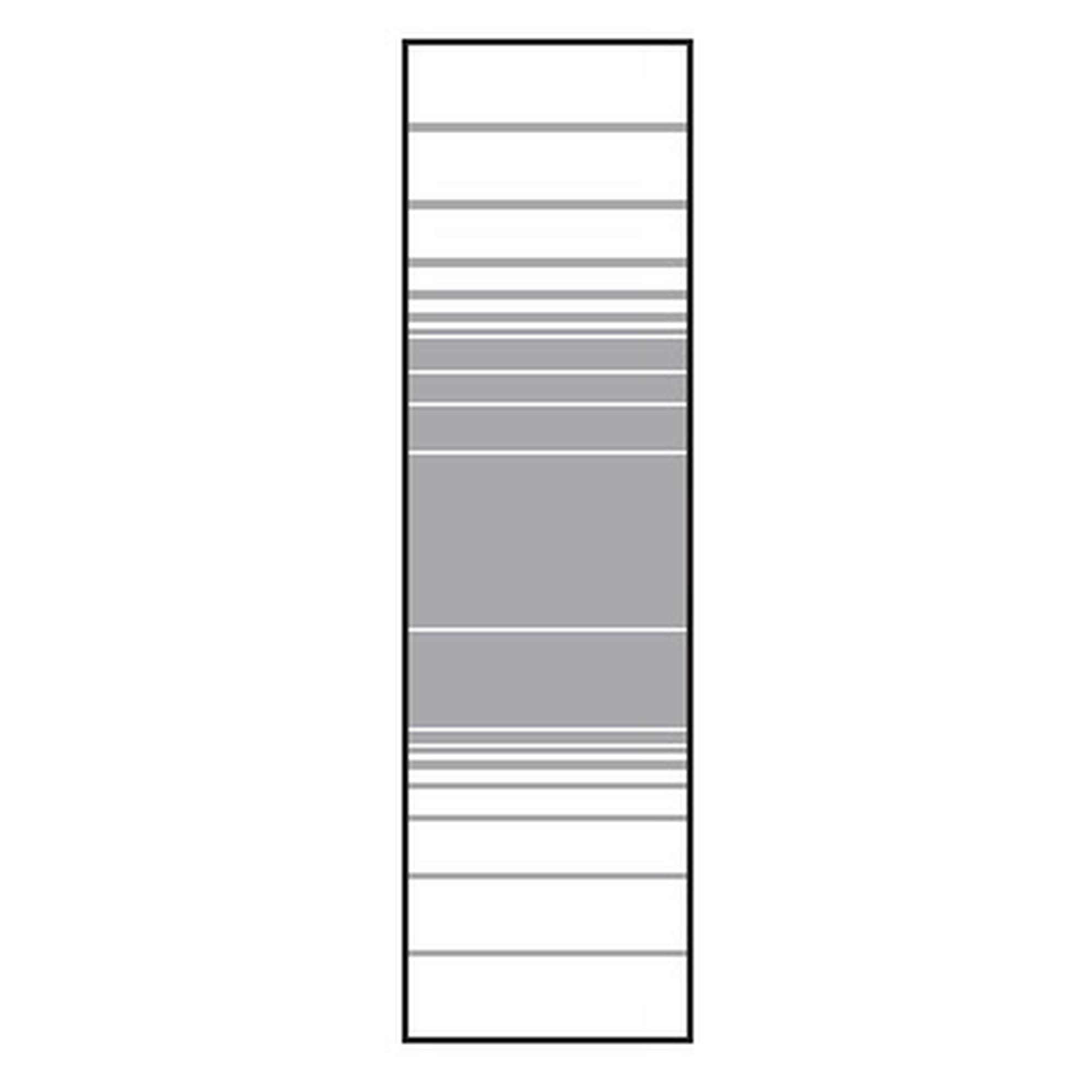VETRO Glasscheibe, B 515 x H 1800 mm, Streifen-Dekor 83, satiniert