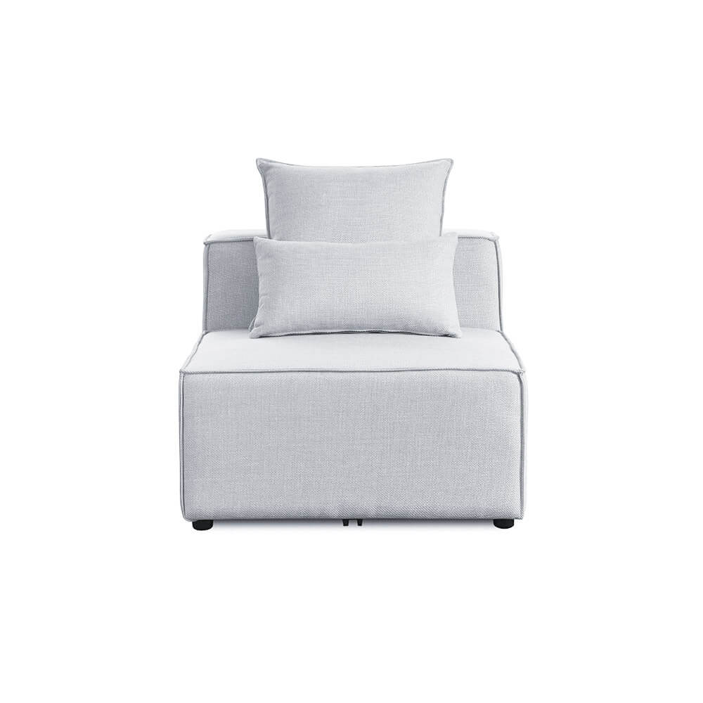 Modulares Sofa Mittelsofa VERONA - 120 x 87 cm Hellgrau