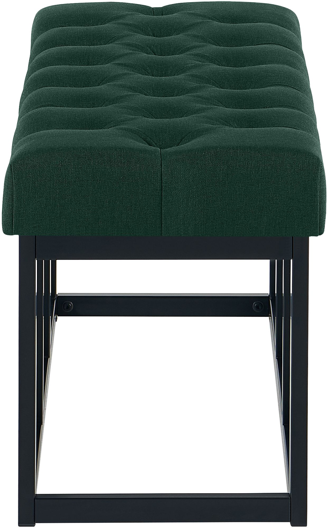Sitzbank Amun Stoff Schwarz 100 cm, grün