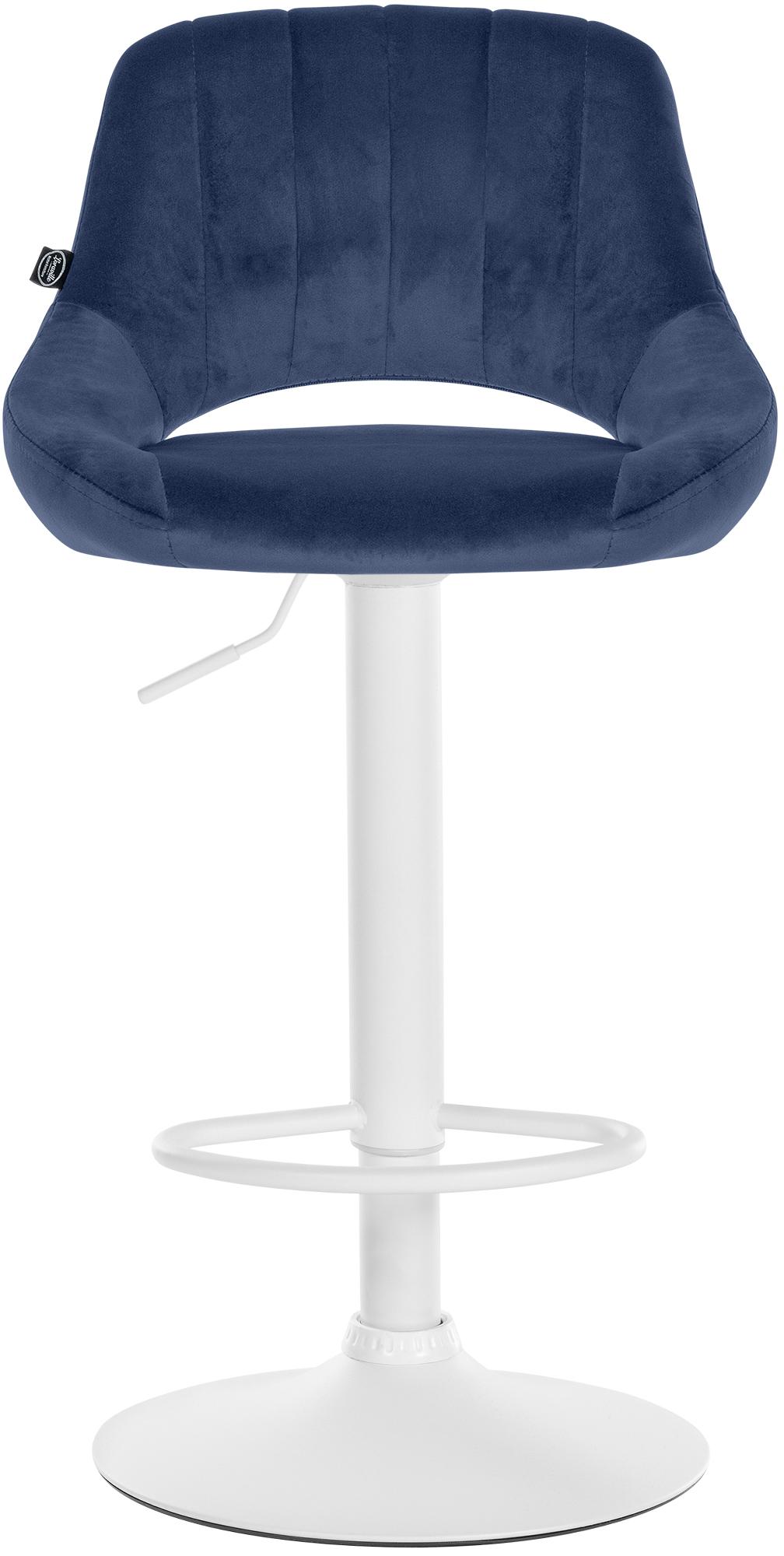 2er Set Barhocker Milet Samt W, blau