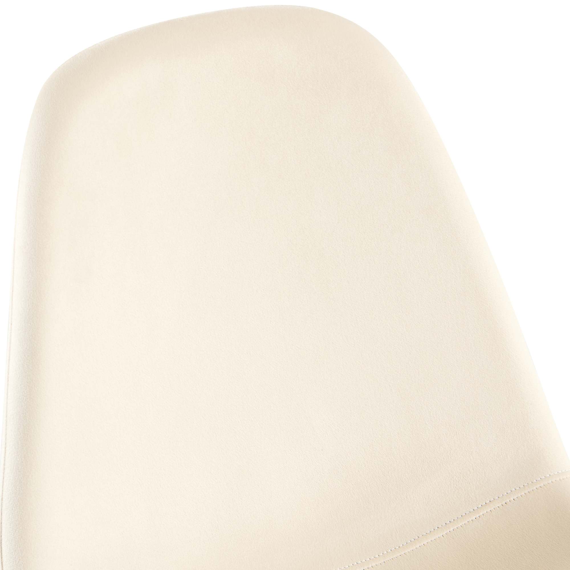 4er Set Esszimmerstühle Napier Samt, creme
