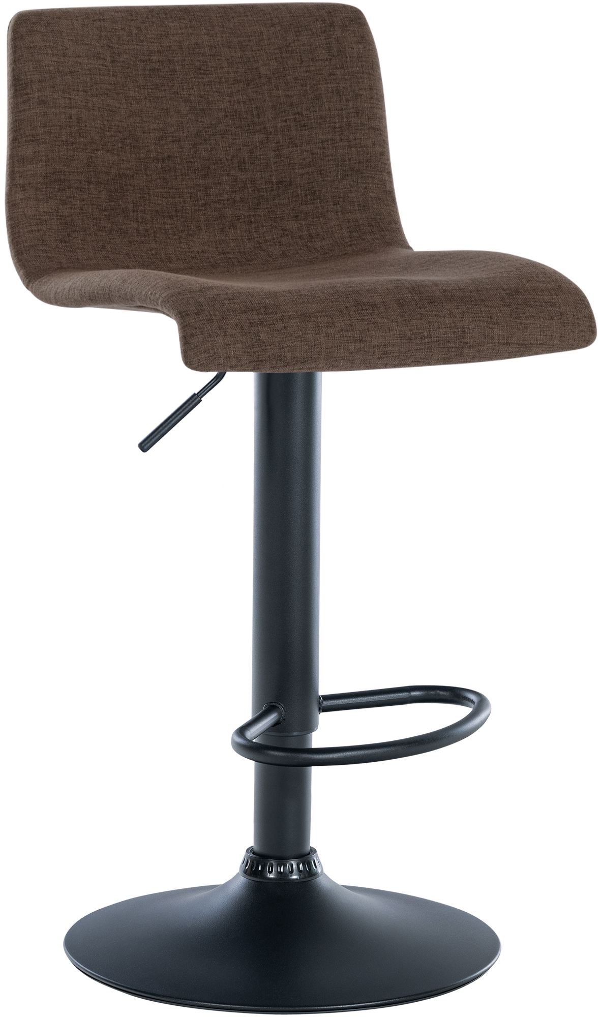2er Set Barhocker Branford Stoff, braun