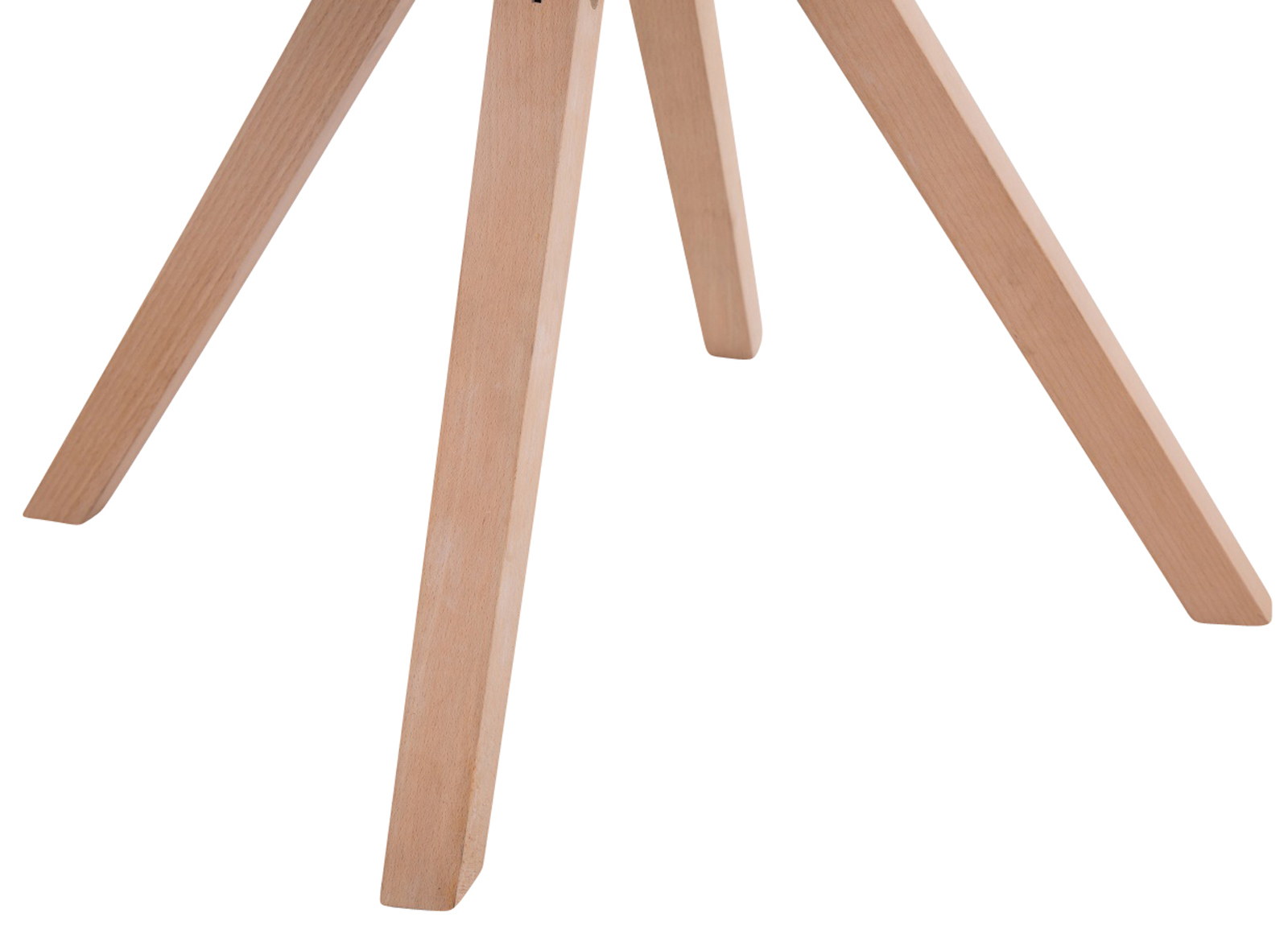 4er Set Besucherstuhl Toulouse Stoff Square Natura, taupe
