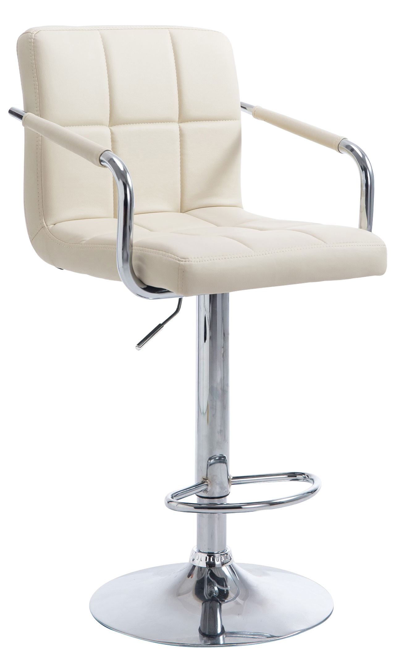 Barhocker Lucy V2 chrom, creme