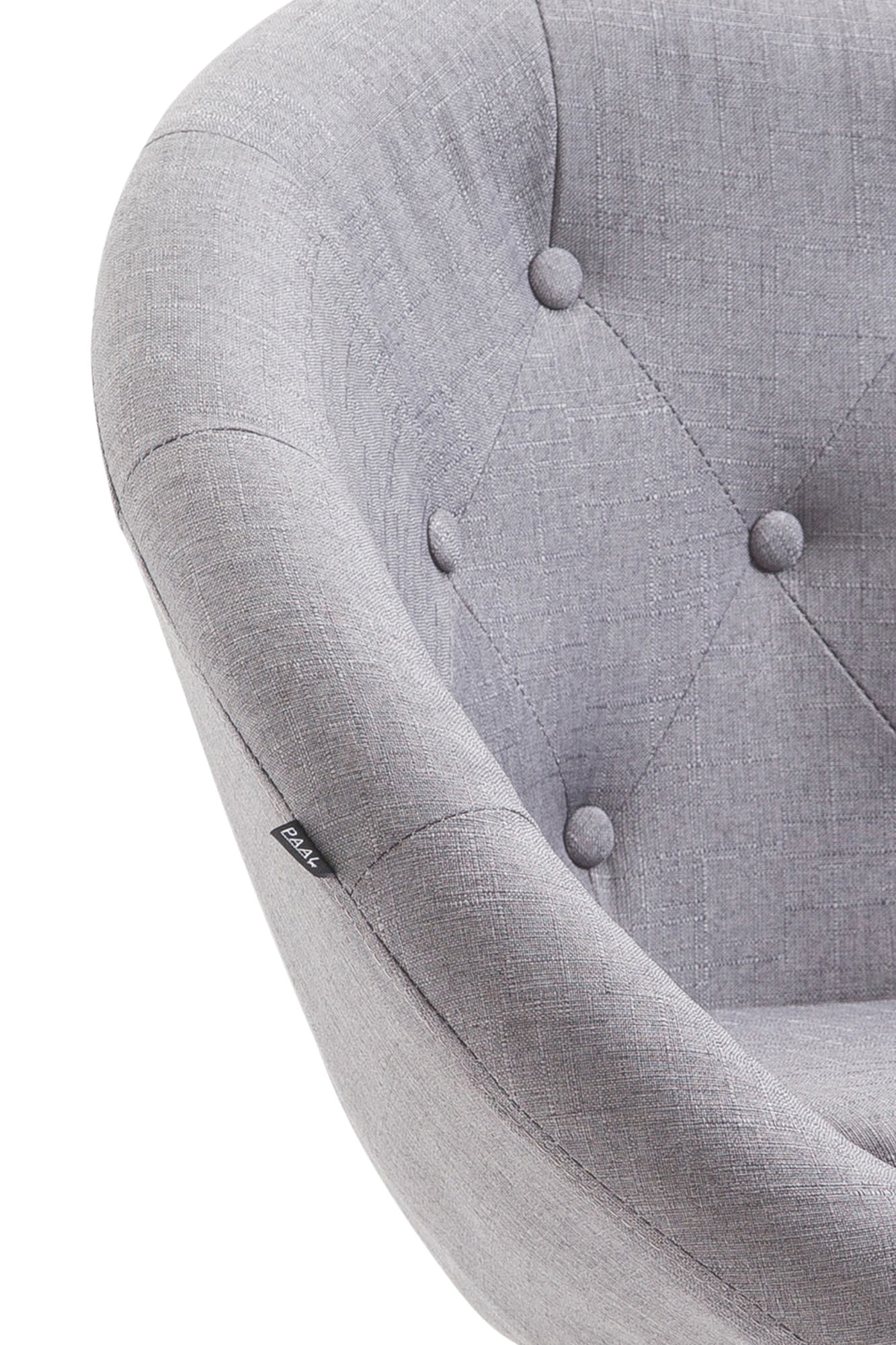 Barhocker London V2 Stoff schwarz, grau