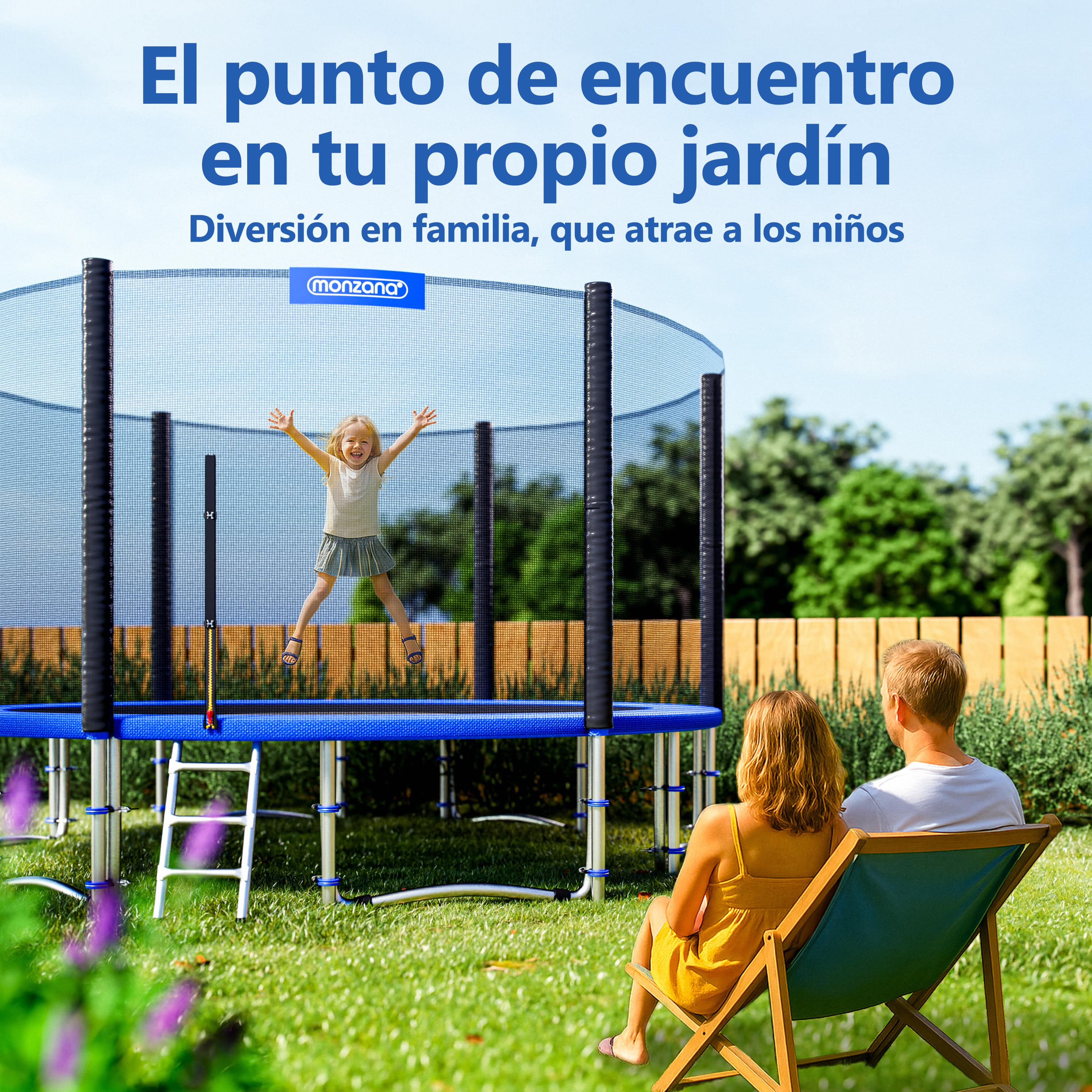 Trampolin Ø427cm inkl Sicherheitsnetz TÜV SÜD GS
