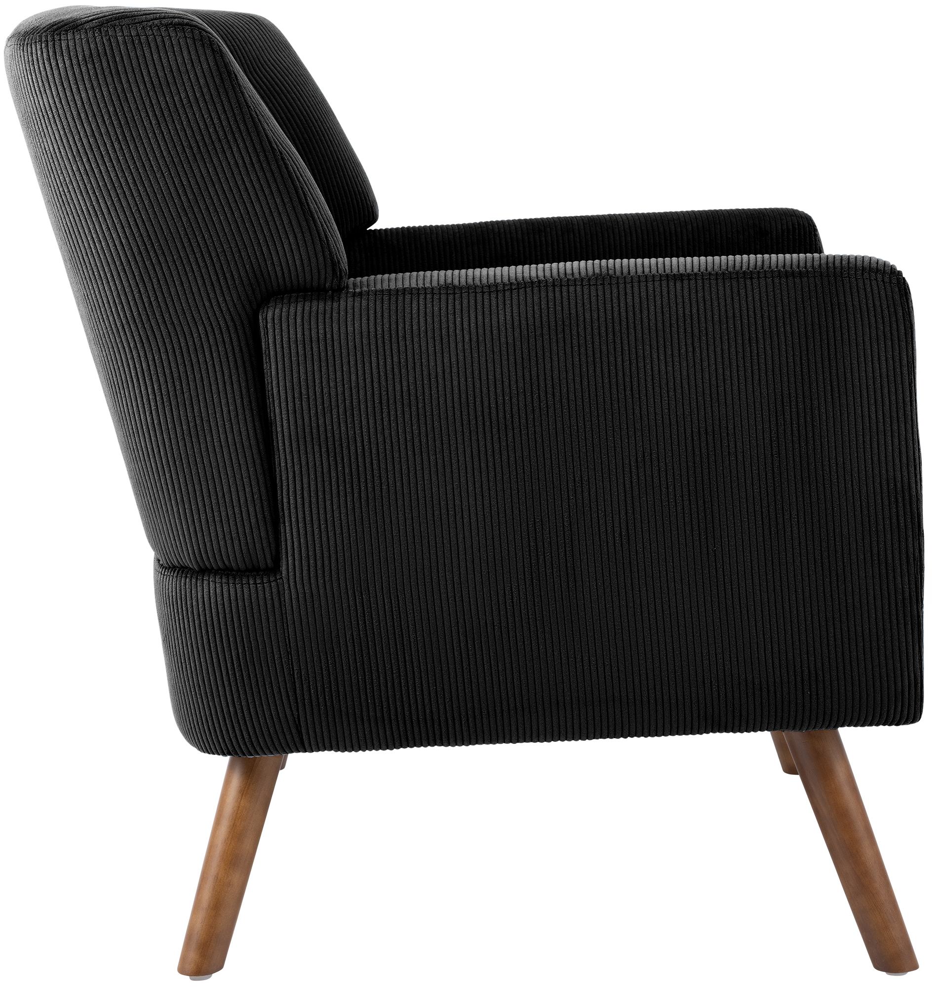 Sessel Kioni Cord, schwarz