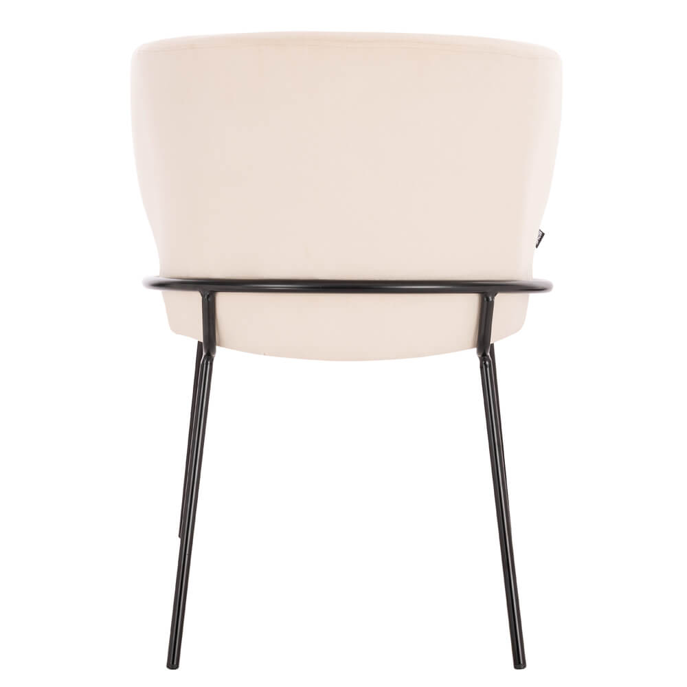 Esszimmerstuhl AMARA Samt - 6er Set Beige