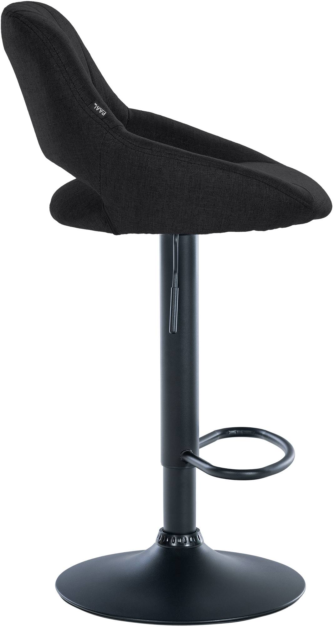 2er Set Barhocker Milet Stoff B, schwarz