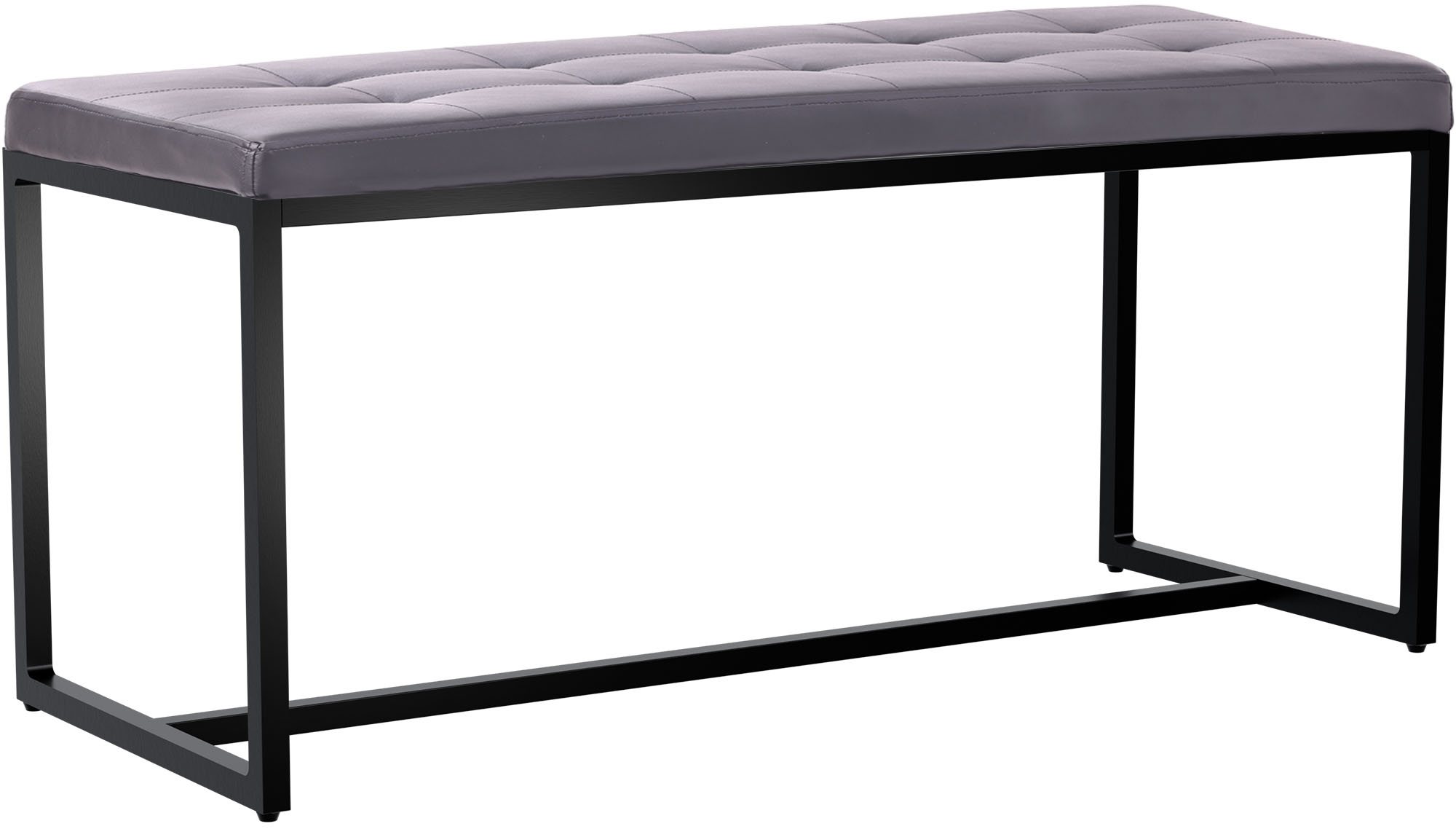 Sitzbank Barci B Kunstleder, grau