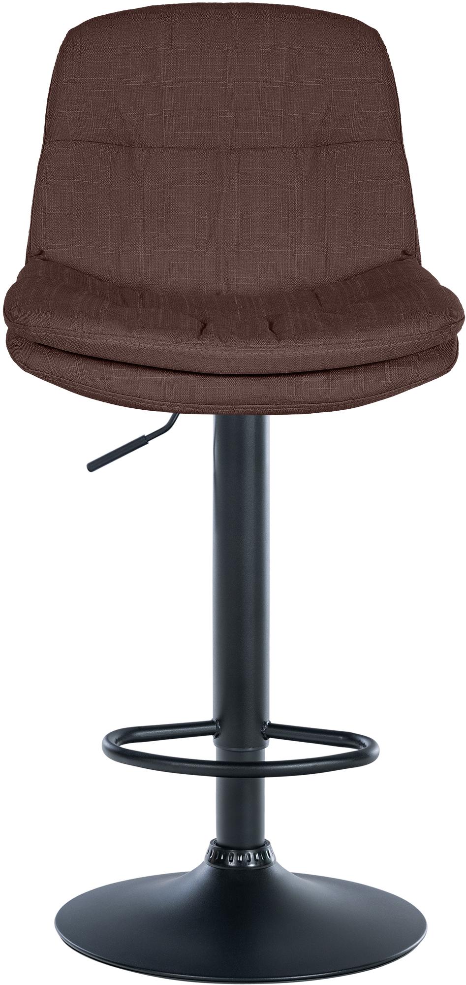 Barhocker Laurel Stoff schwarz, braun
