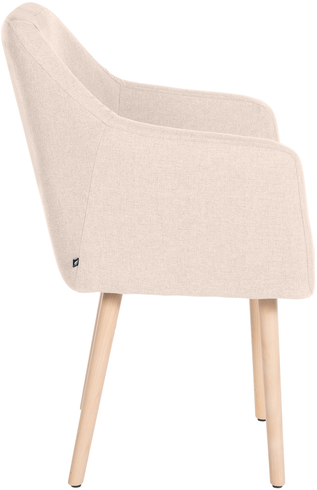 Besucherstuhl Utrecht Stoff natura, beige