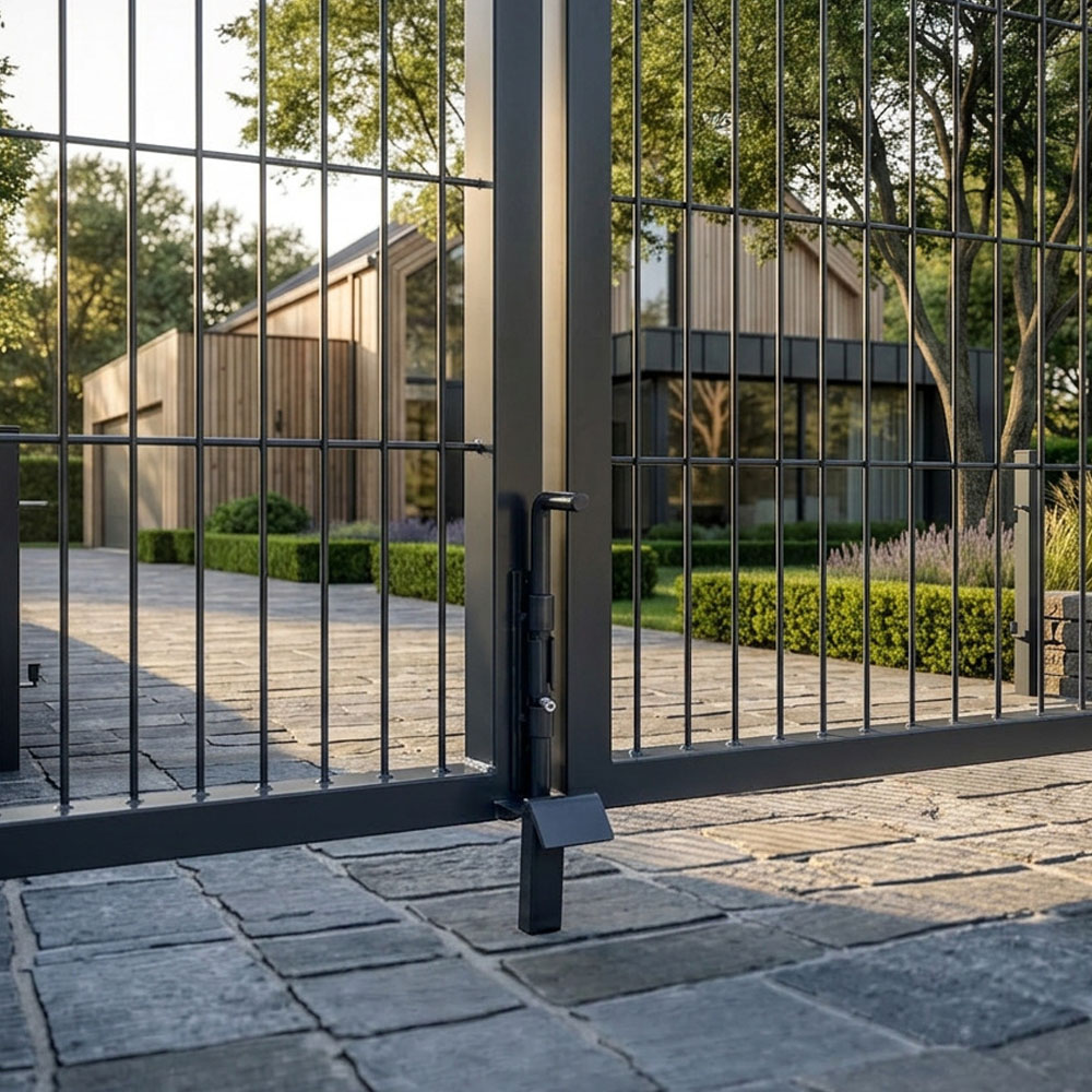 Doppelflügel Gartentor ADITUS - 140 x 350 cm Anthrazit