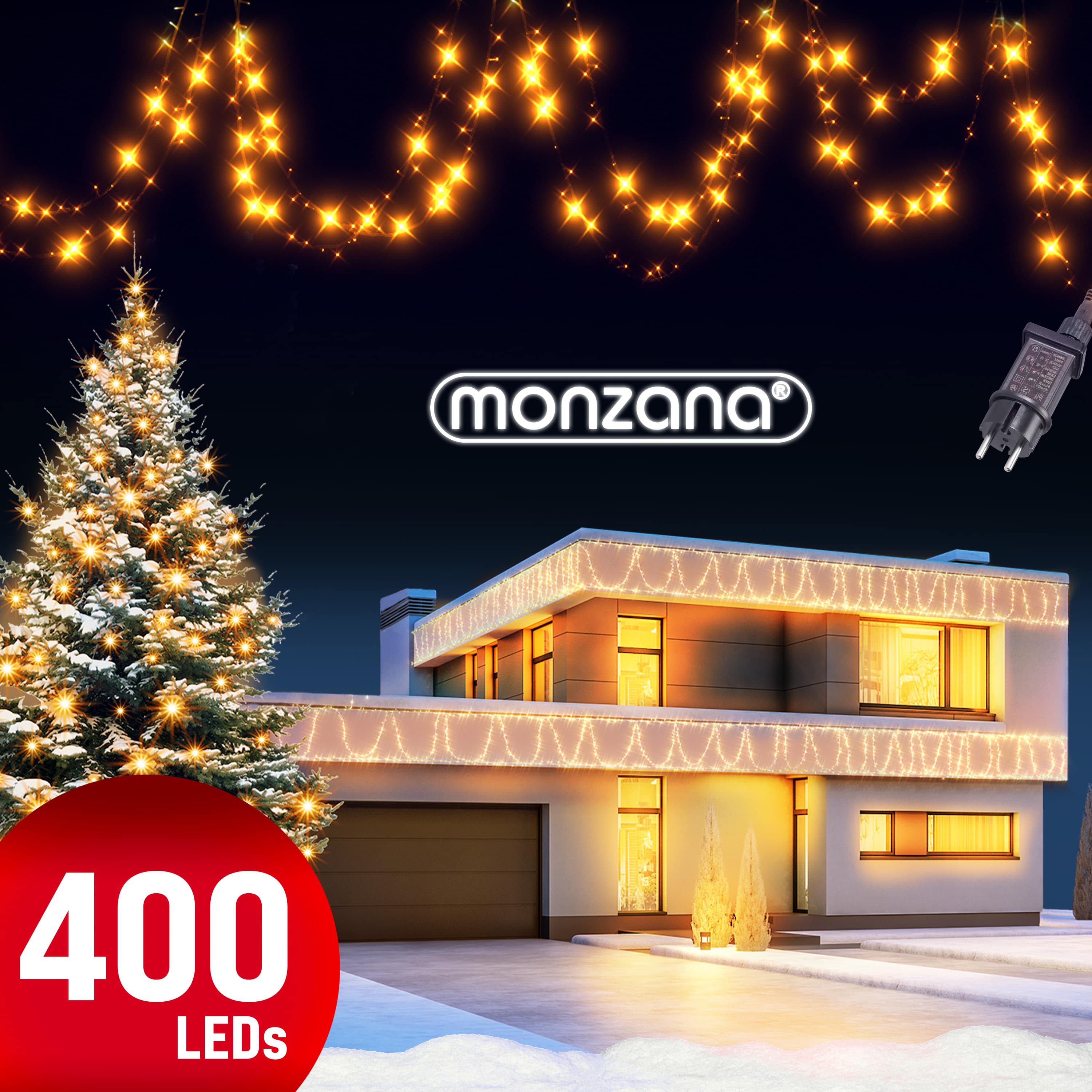Lichterkette Weihnachten Warmweiß 40m