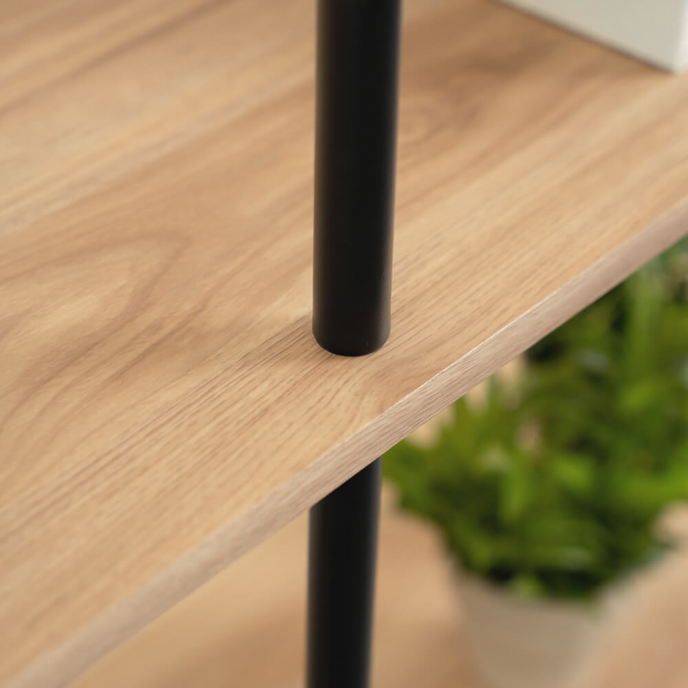 Regal INDU Light Oak - (L x B x H): 140 x 35 x 110 cm