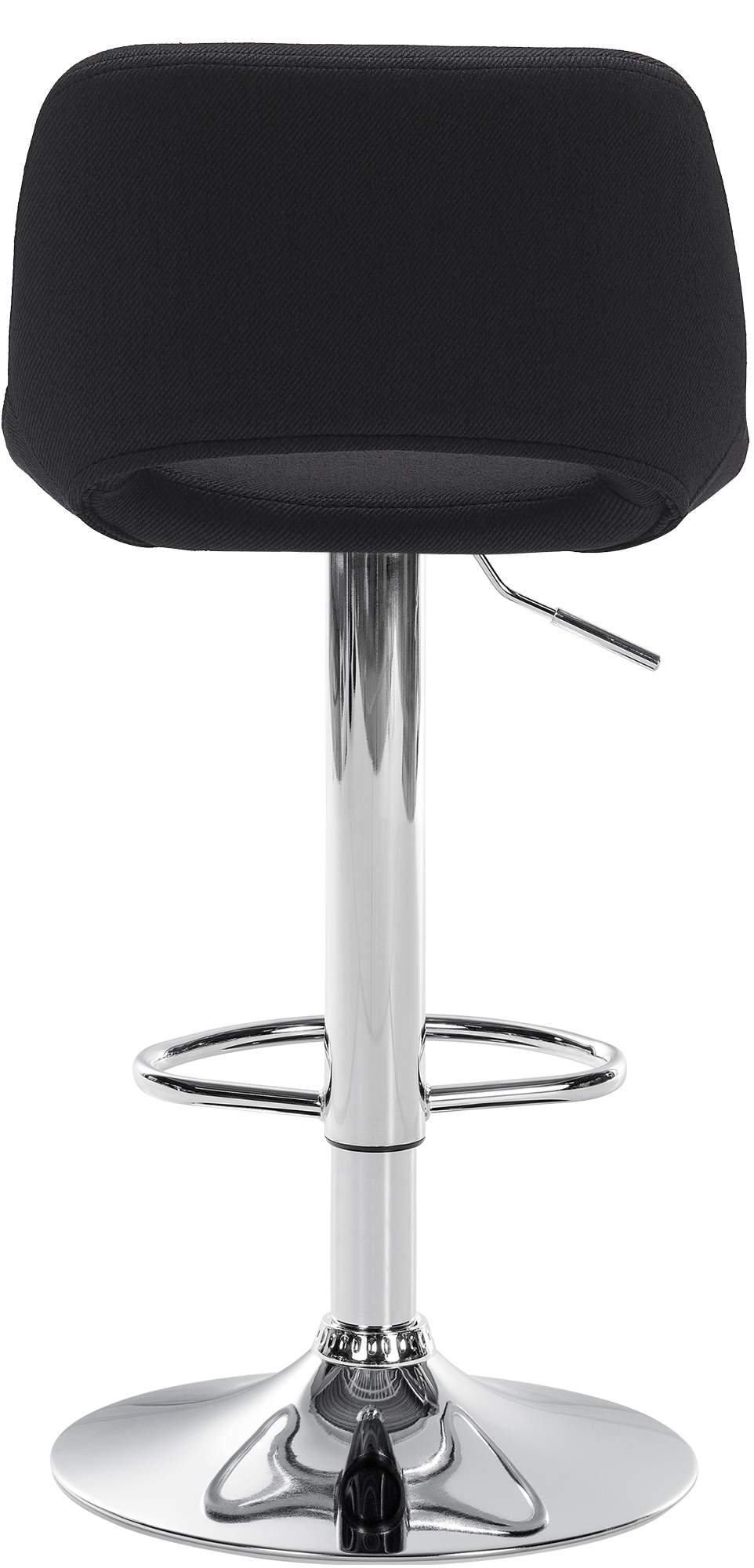 Barhocker Camden Stoff chrom, schwarz