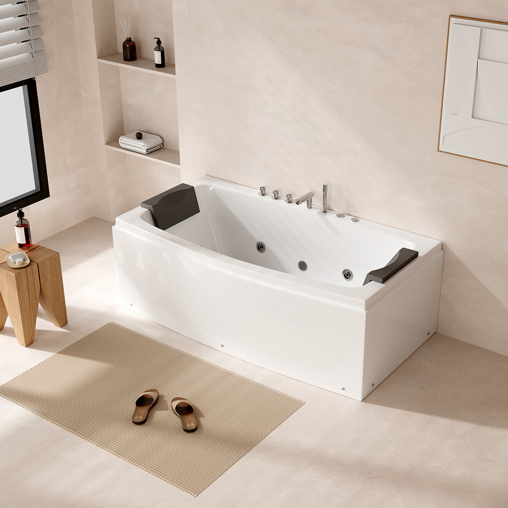 Whirlpool Badewanne NOOR 173 x 80 cm